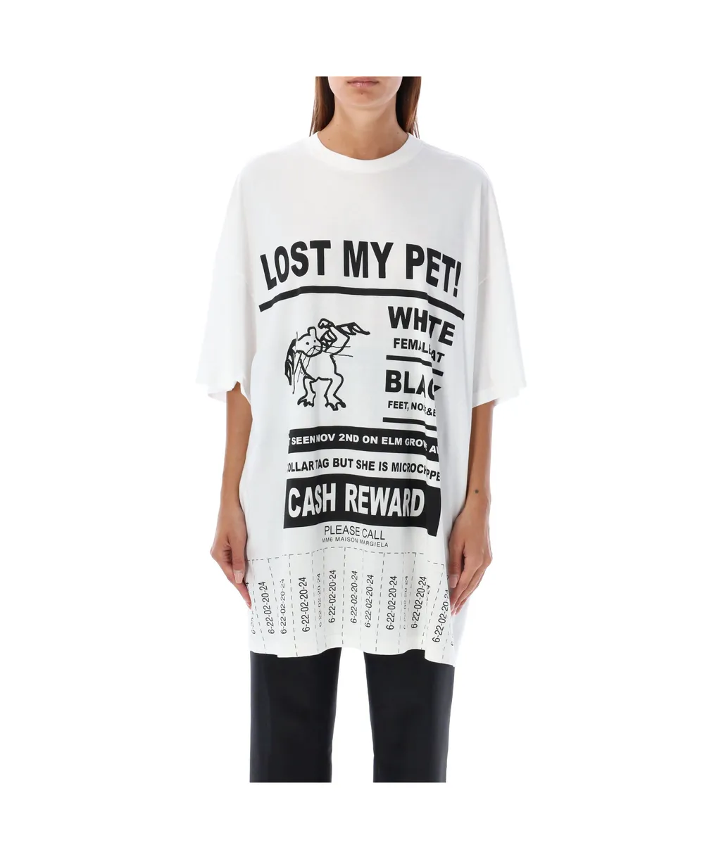 Mm6 Masion Margiela Lost Pet Oversized T-Shirt