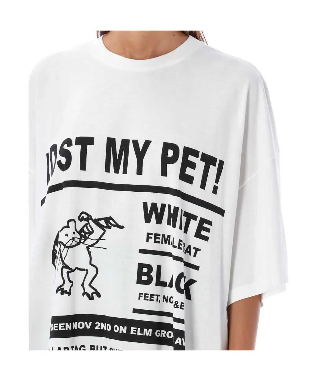 Mm6 Masion Margiela Lost Pet Oversized T-Shirt