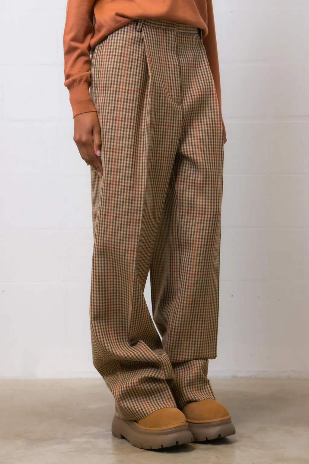 Checked Casual Pants
