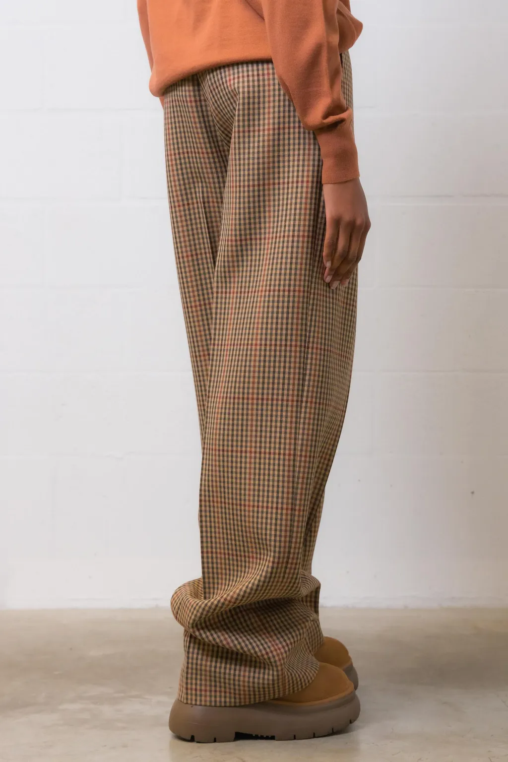 Checked Casual Pants