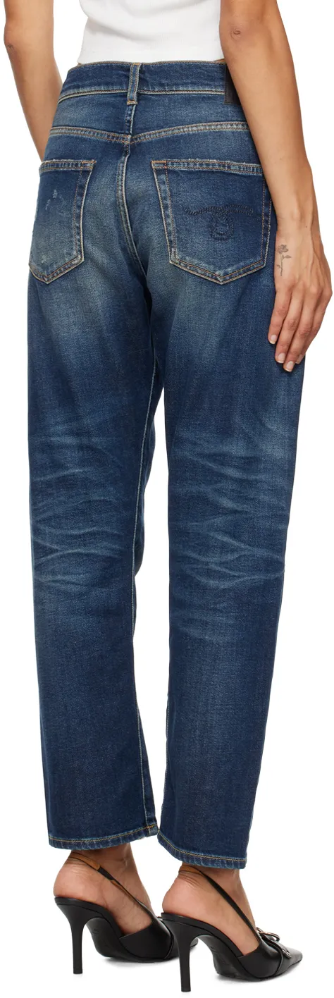 Crossover Denim Pants