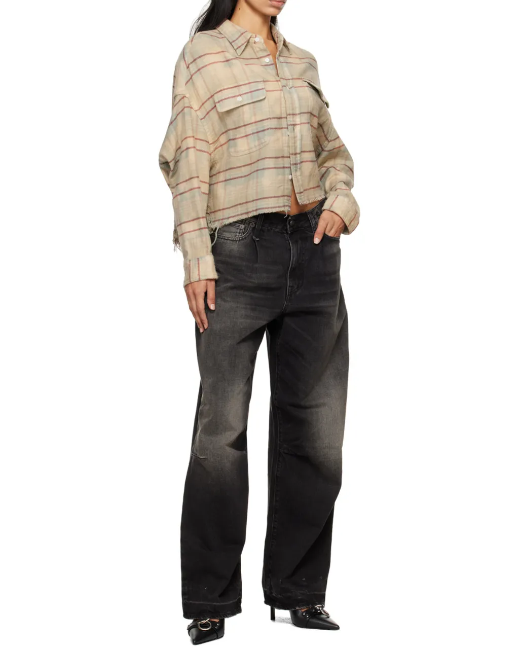 R13 Wayne Articulated Knee Jeans