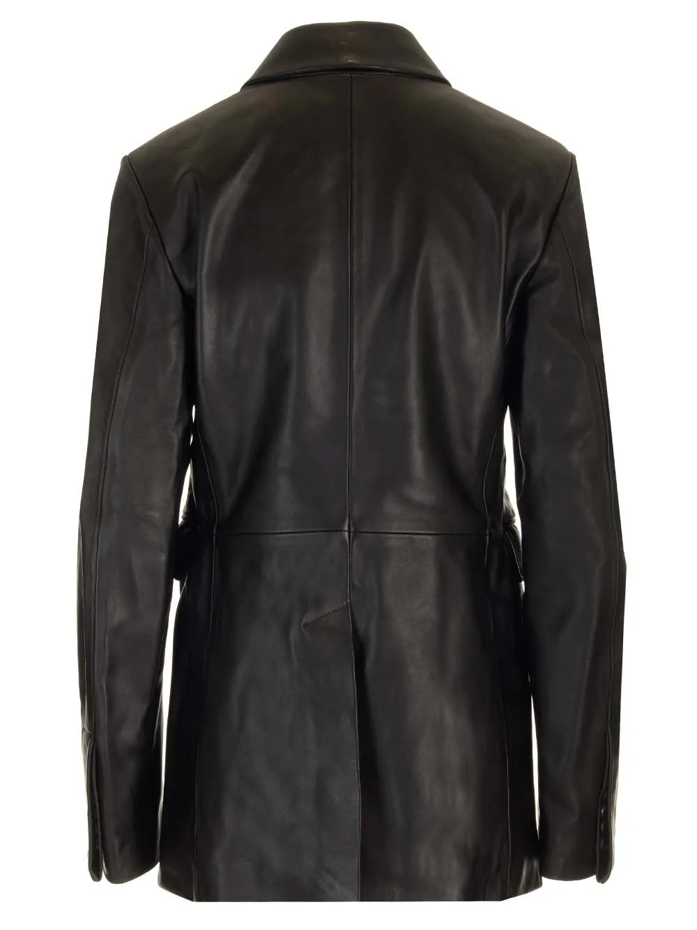 Loulou Studio Benetra Double Breasted Leather Jacket
