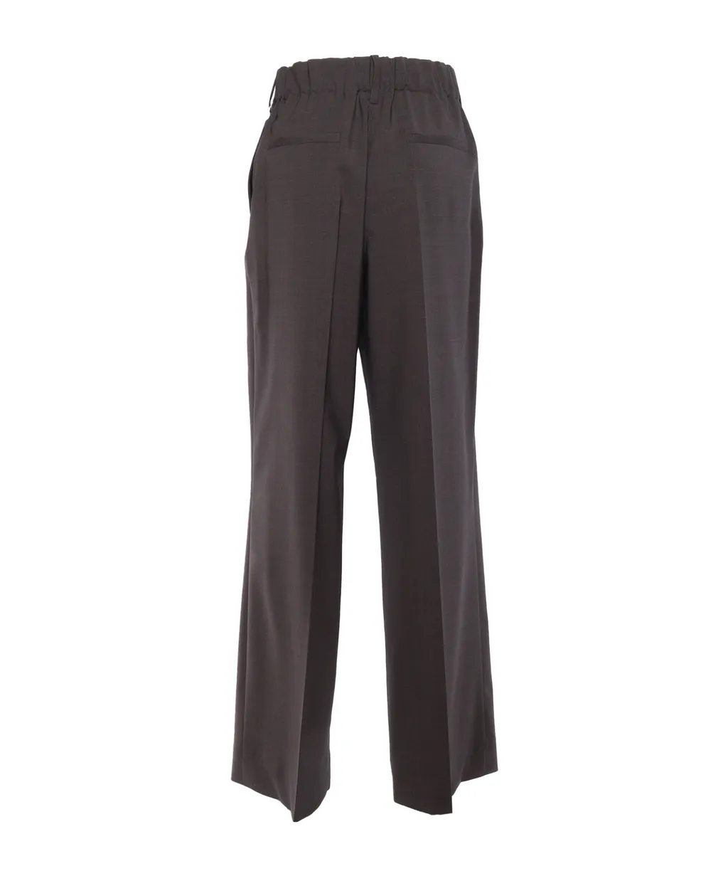 P.A.R.O.S.H. Pleat Straight-Leg Trousers