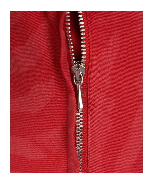 V-Neck Zipper Dress