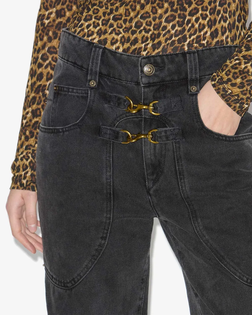 Isabel Marant Brinley Logo-Patch Jeans