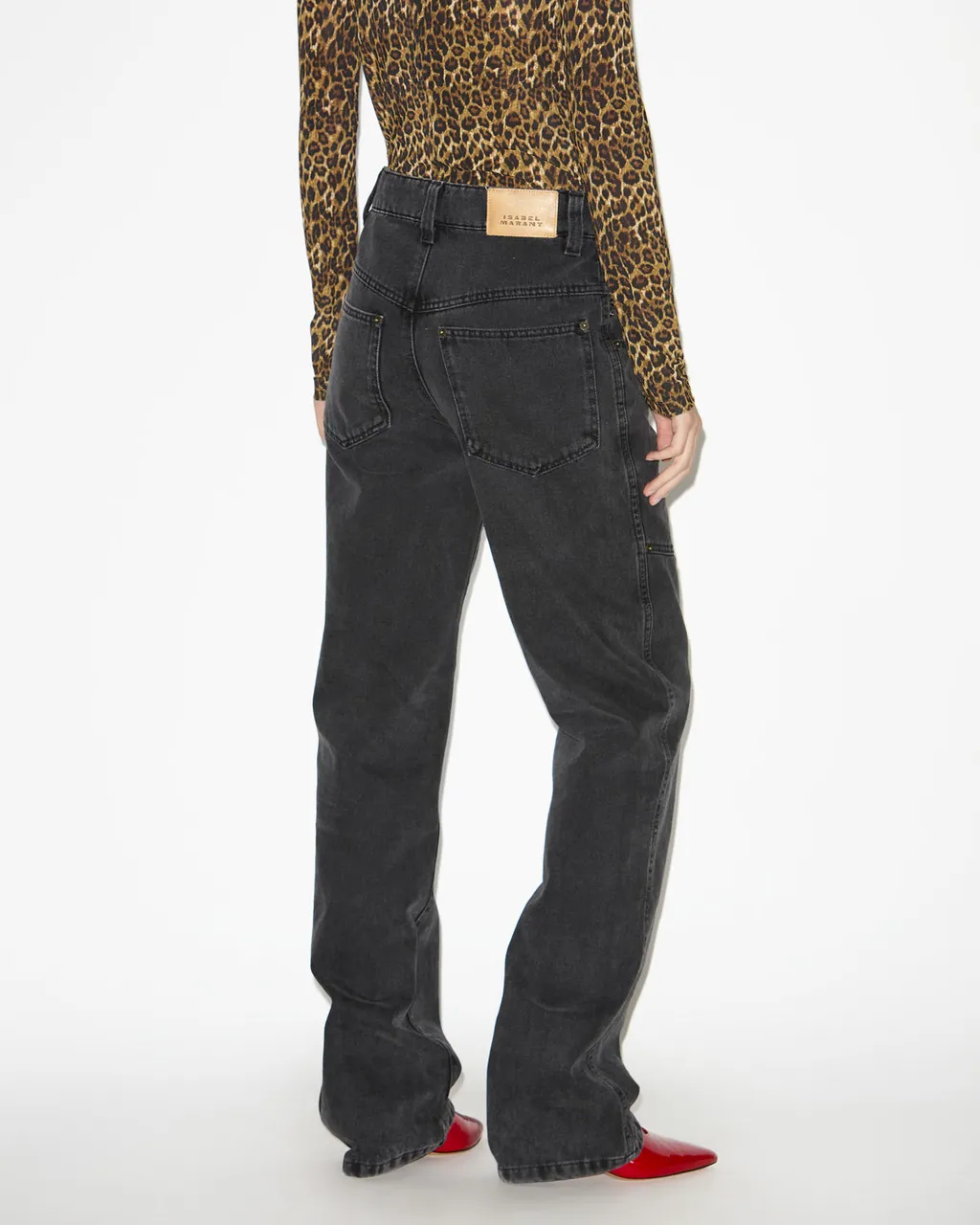 Isabel Marant Brinley Logo-Patch Jeans