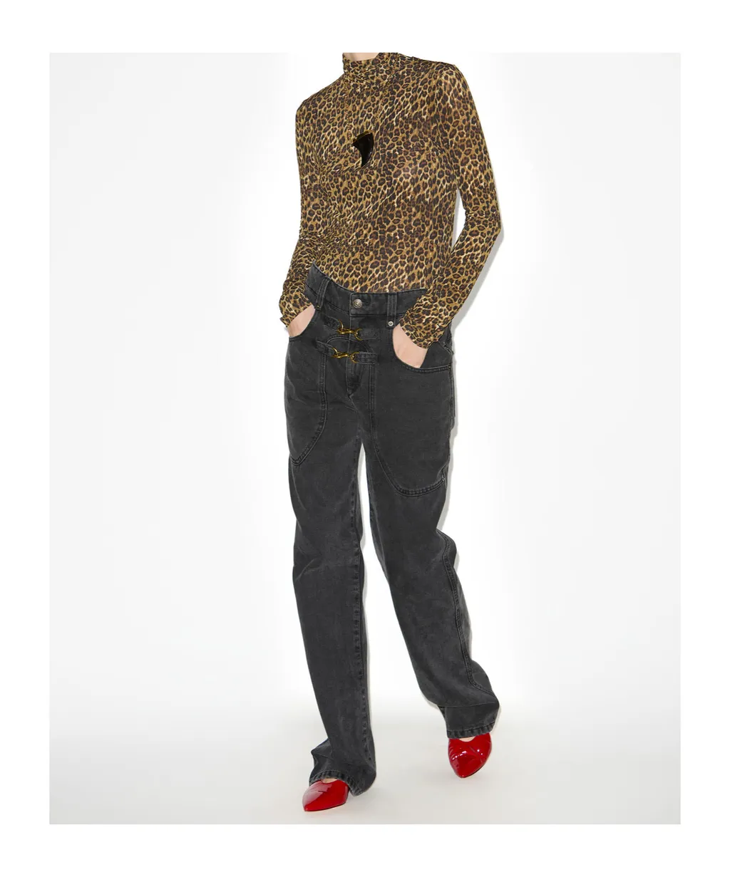Isabel Marant Brinley Logo-Patch Jeans
