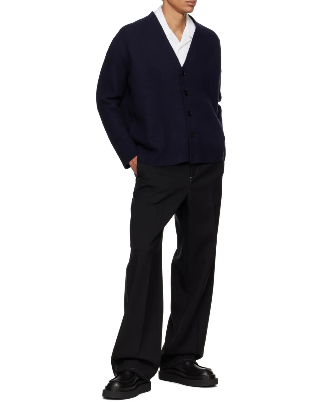 Jil Sander V-Neck Button-Down Cardigan