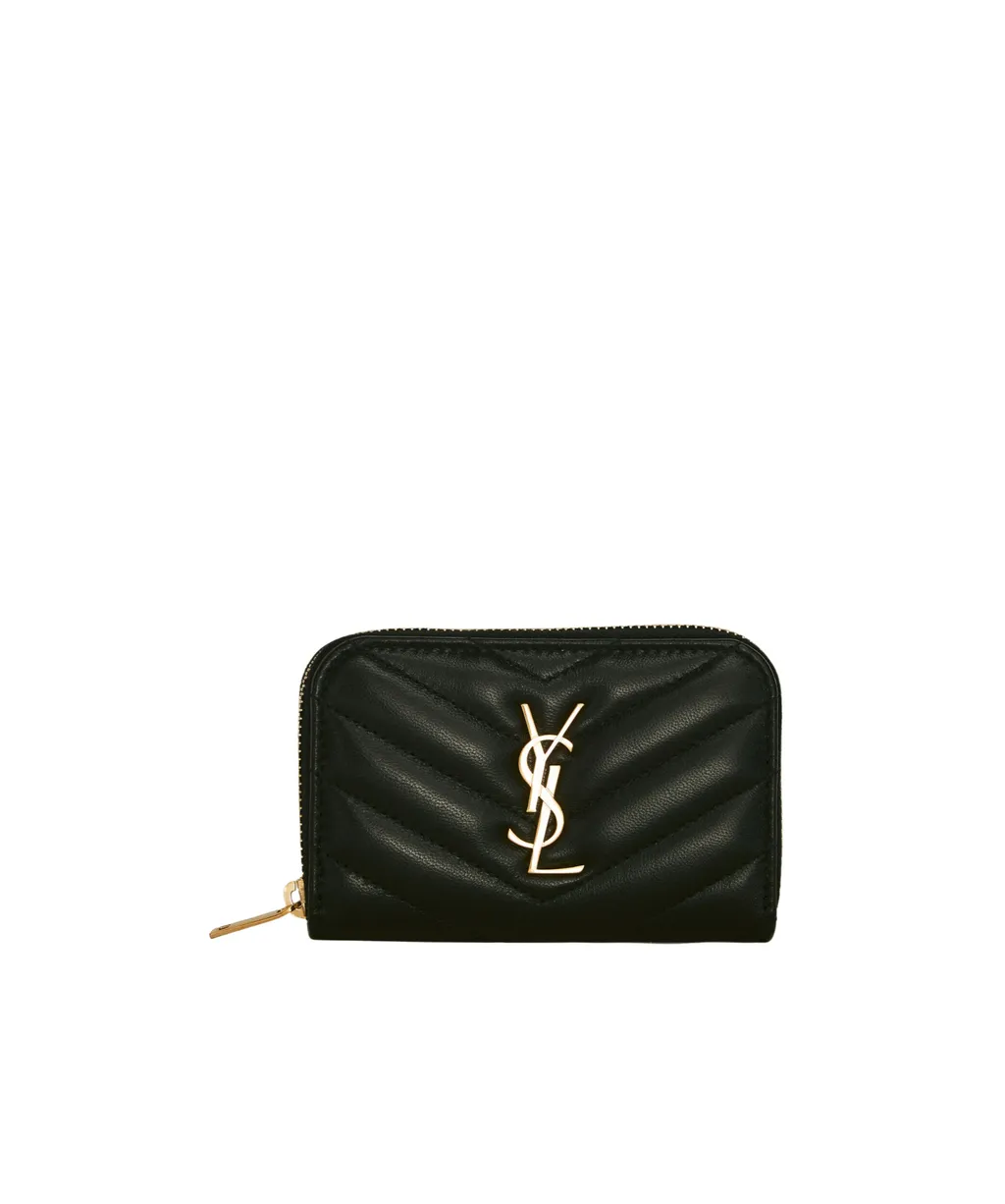 Saint Laurent Cassandre Matelassé Coin Card Wallet