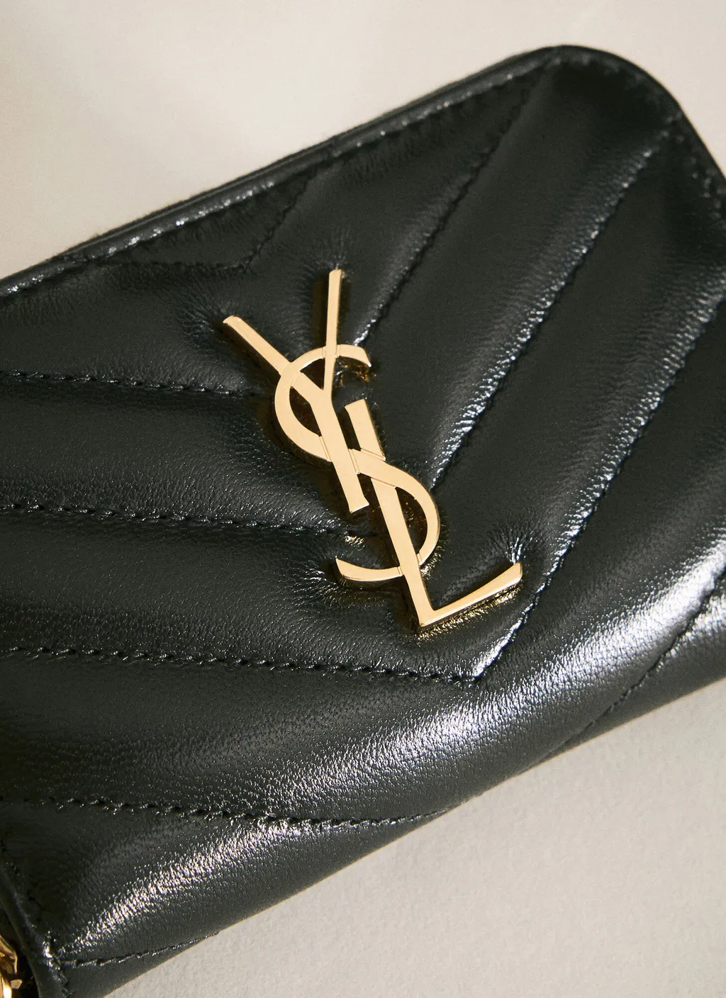 Saint Laurent Cassandre Matelassé Coin Card Wallet