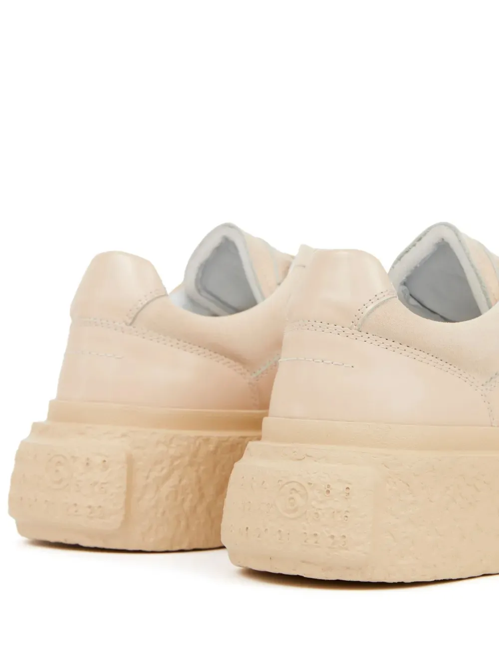 Mm6 Maison Margiela Numbers-Motif Lace-Up Sneakers