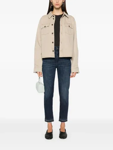 Denim Trousers With Belt Loops