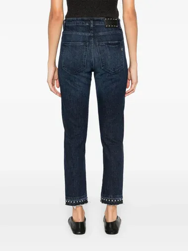 Denim Trousers With Belt Loops