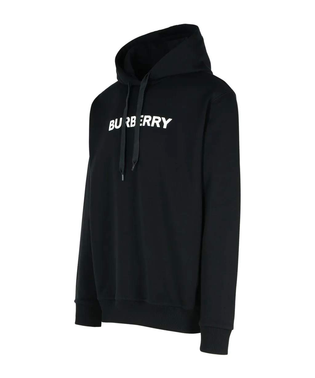 Burberry Logo Printed Drawstring Hoodie