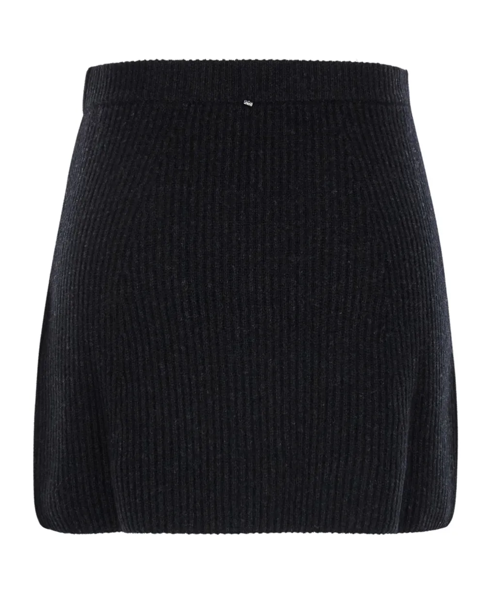 Sportmax Teiera Ribbed Knit Mini Skirt