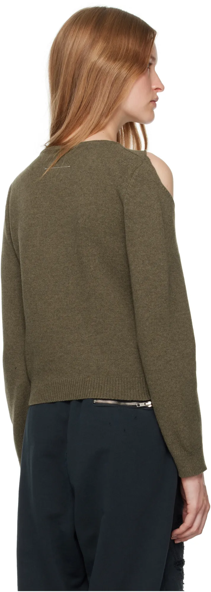 Mm6 Maison Margiela Crewneck Cut-Out Jumper