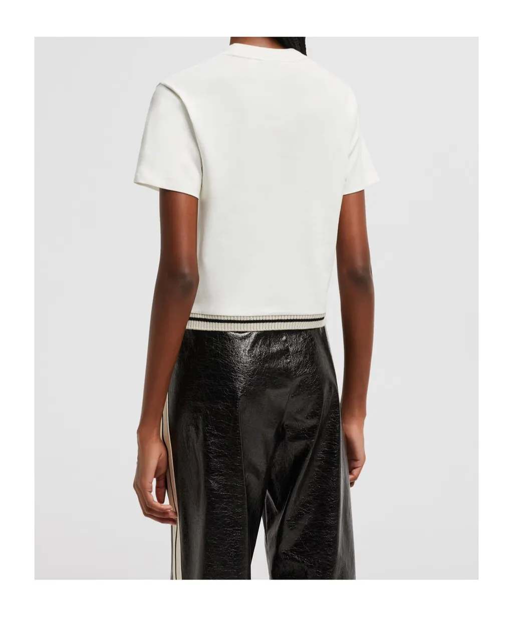 Moncler X Palm Angels Logo Patch Crewneck T-Shirt