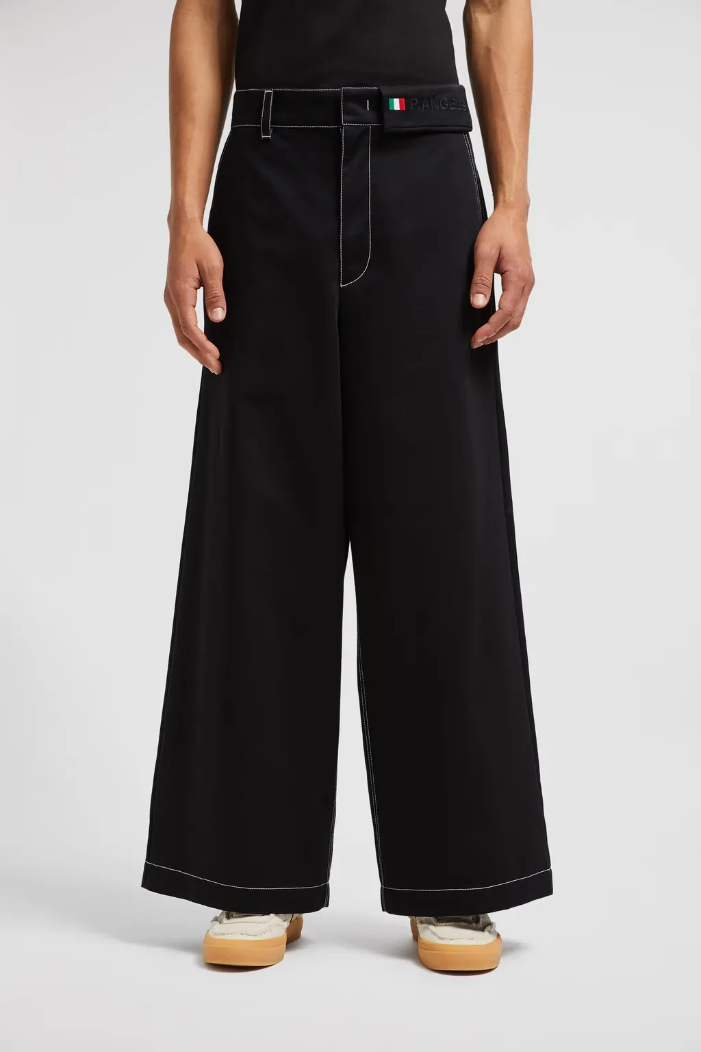Moncler X Palm Angels Logo Patch Wide-Leg Trousers