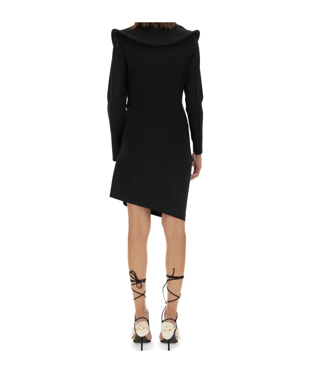 Magda Butrym Sculptural Long-Sleeved Dress