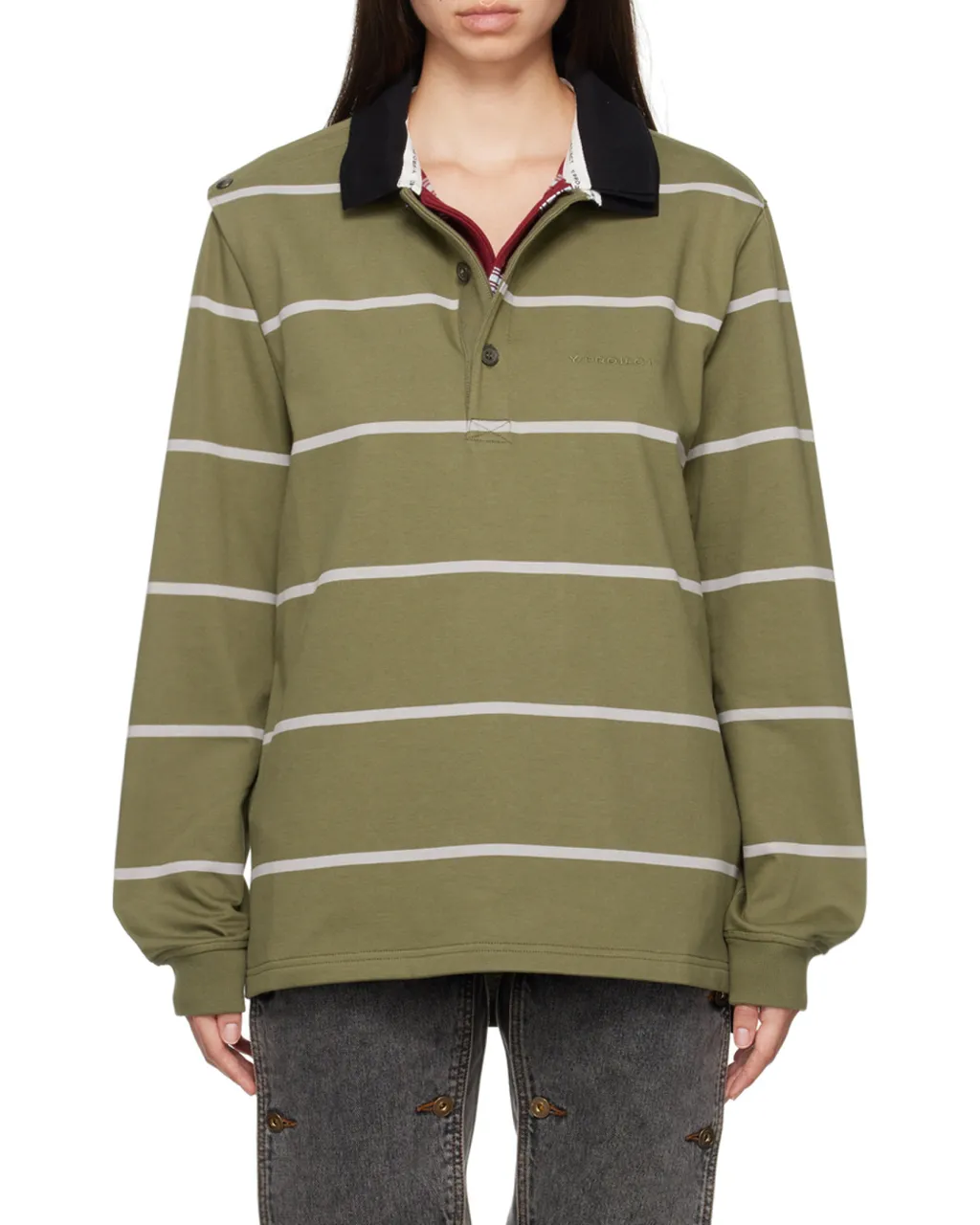 Layered Striped Hoodie