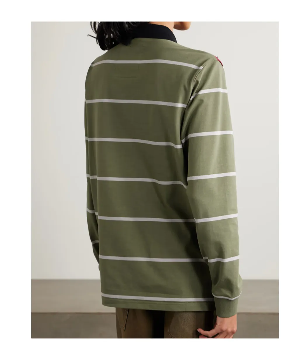 Layered Striped Hoodie