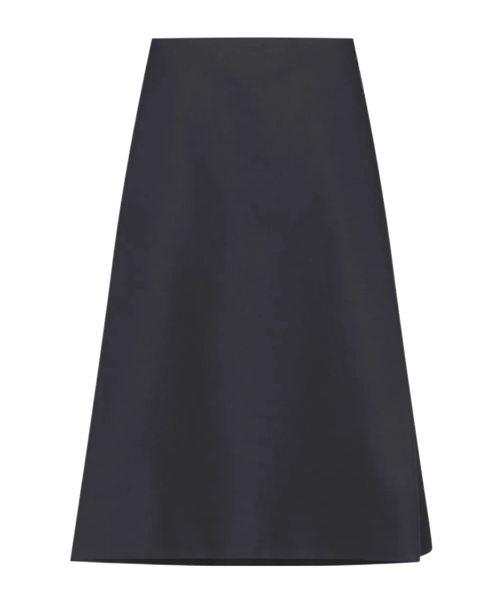 Marni Logo Embroidered Flared Midi Skirt