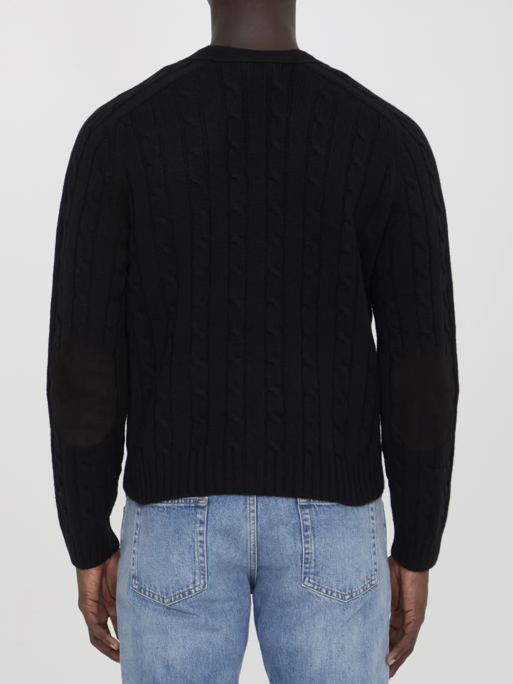 Triomphe Cardigan In Cable-Knit Cashmere