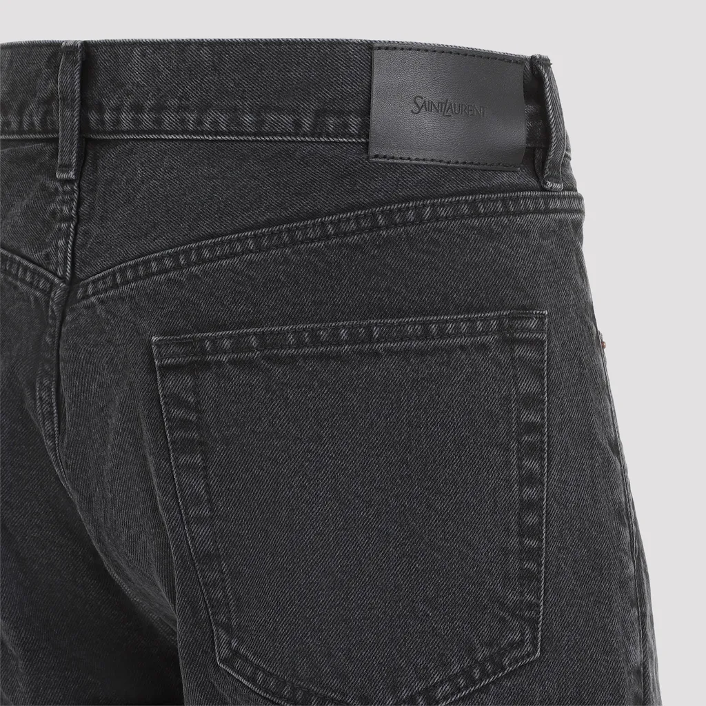 Saint Laurent Loose-Fit Mid-Rise Jeans