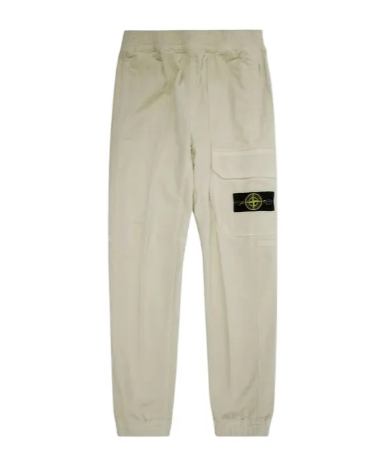 Stone Island Junior Compass-Badge Elasticated Waistband Trousers