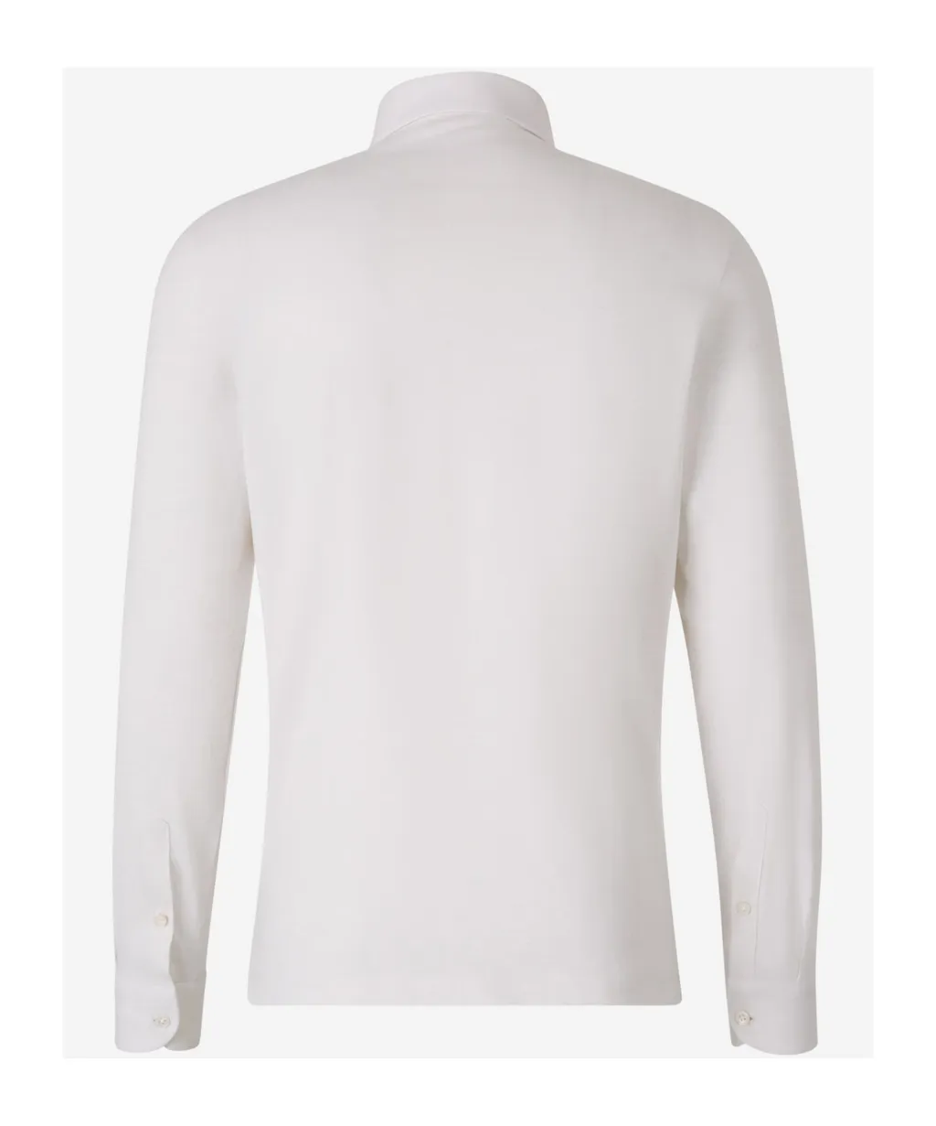 Buttoned-Cuffs Long-Sleeves Polo Shirt