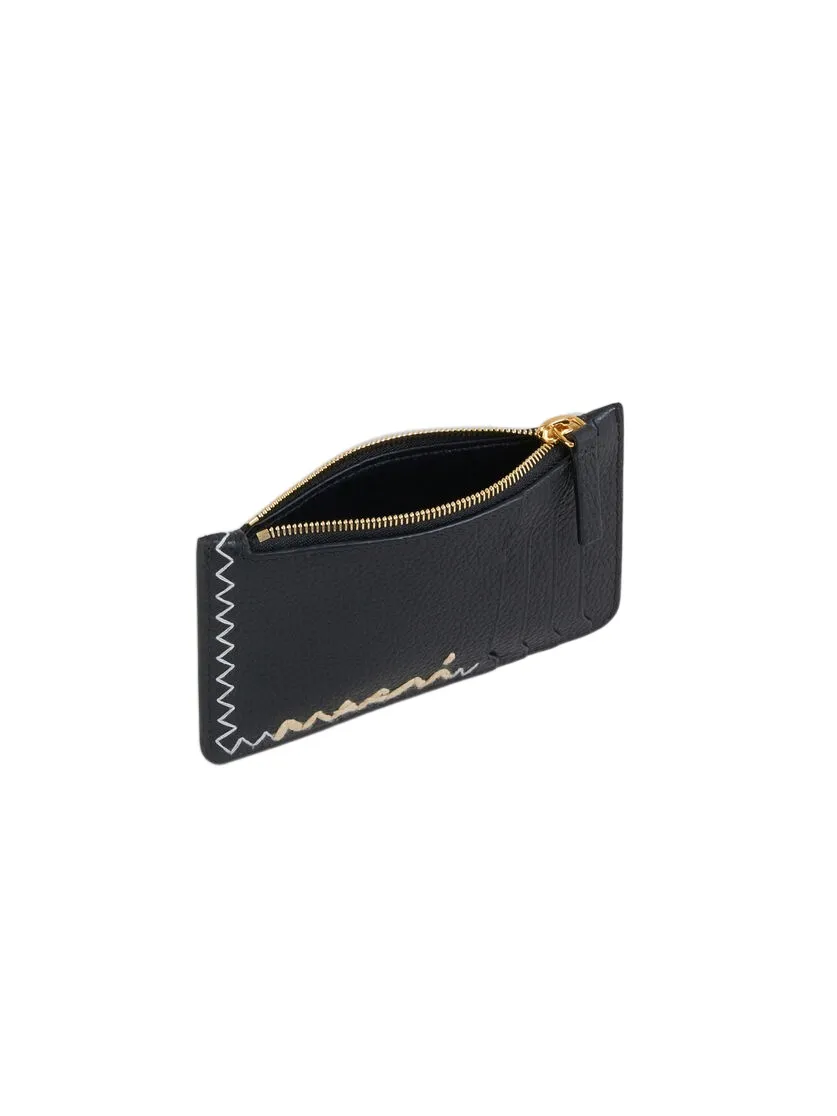 Marni Logo Embroidered Card Holder
