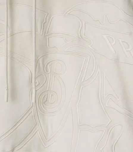 Burberry Ekd Motif Drawstring Hoodie