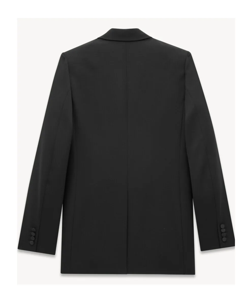 Saint Laurent Classic Long-Sleeve Tuxedo Blazer