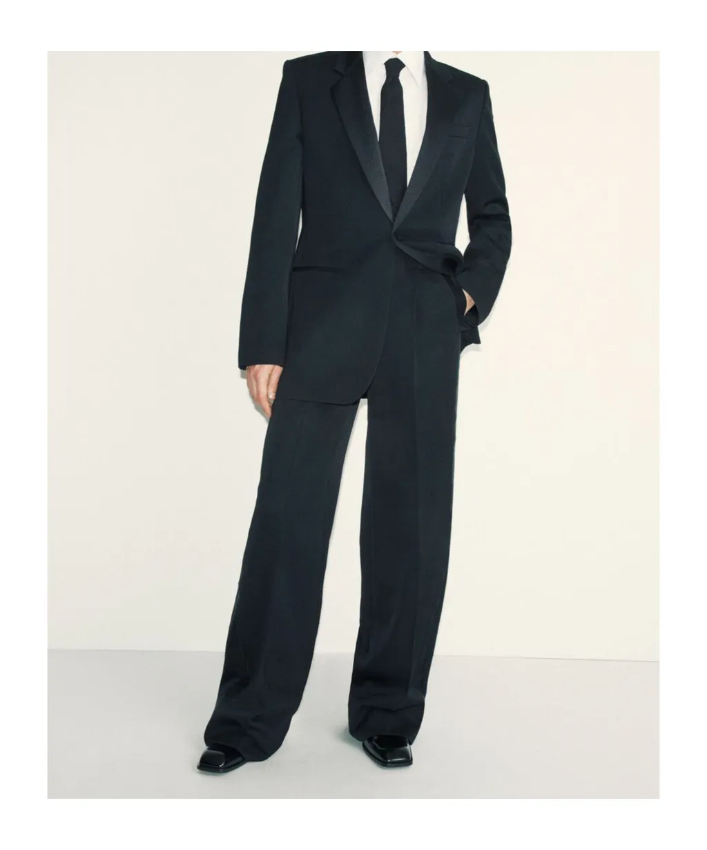 Saint Laurent Classic Long-Sleeve Tuxedo Blazer