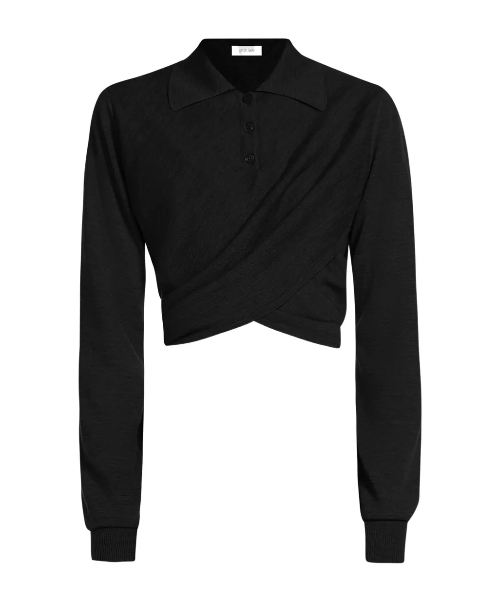 Crossed Wool Sweater