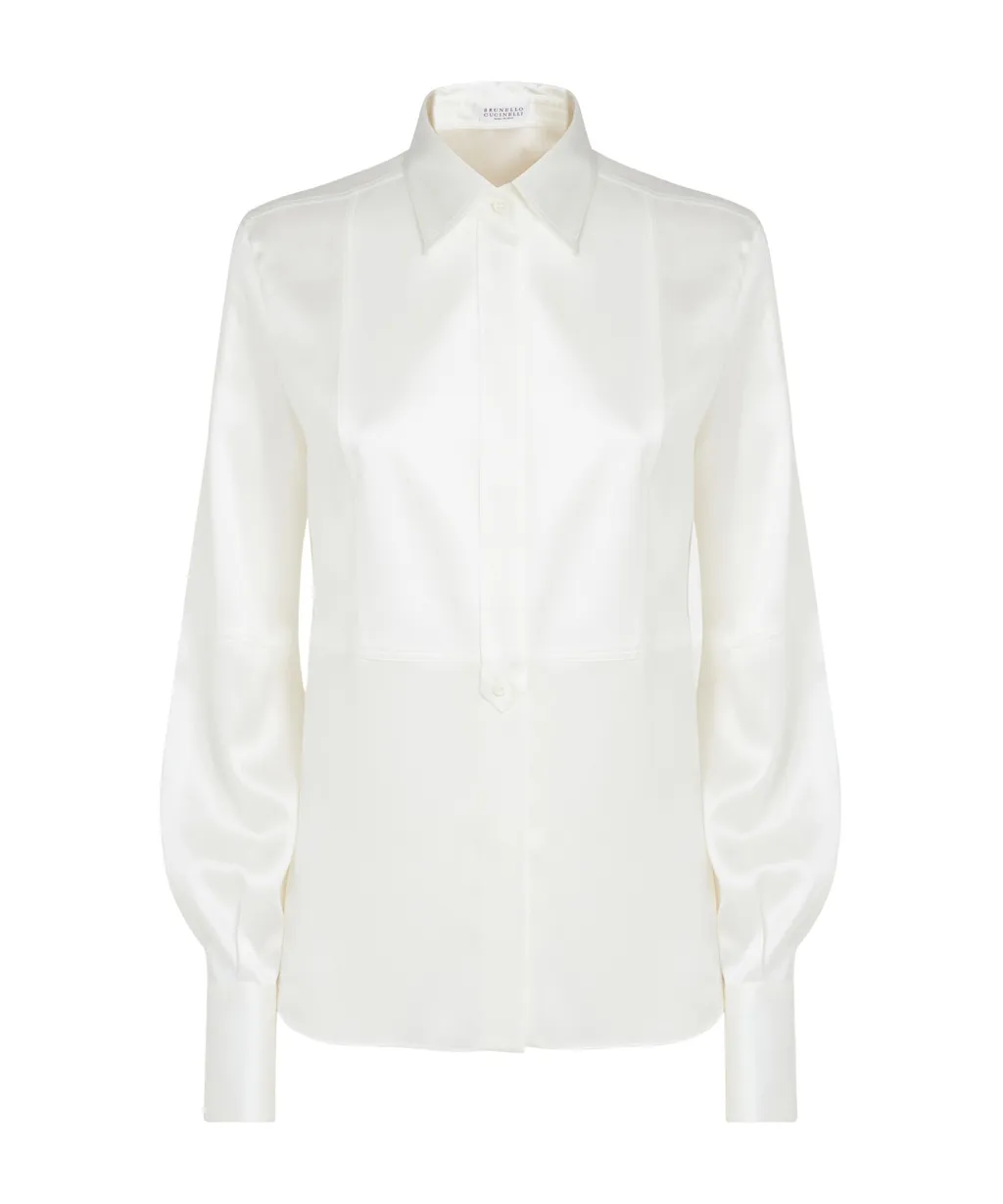 Brunello Cucinelli Monili-Detailed Long-Sleeved Shirt