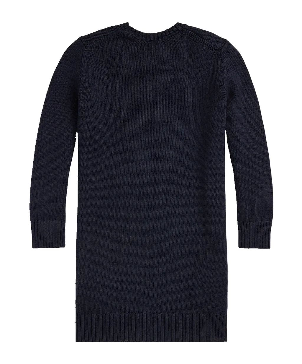 Polo Ralph Lauren Polo Bear Intarsia-Knit Jumper Dress