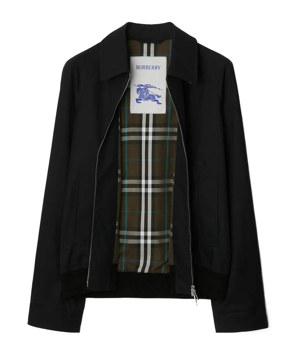 Burberry Harrington Gabardine Zip-Up Jacket