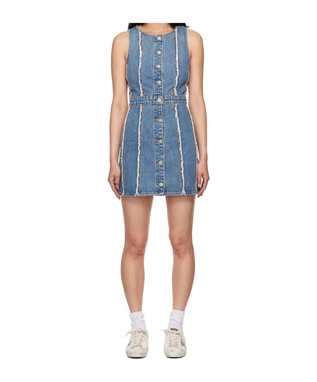Frayed Denim Minidress