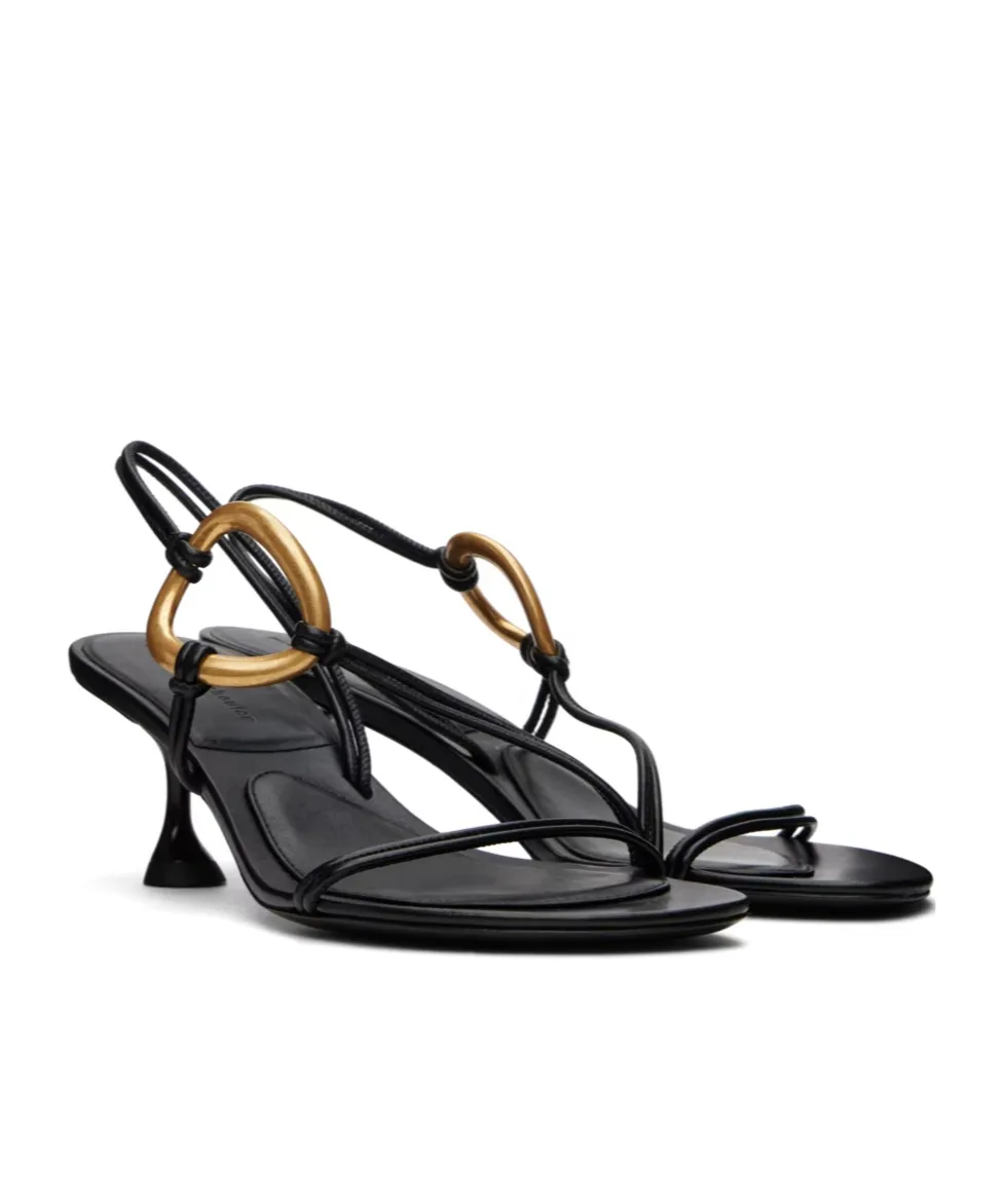 Hoop Slingbac Open-Toed Heels Sandals