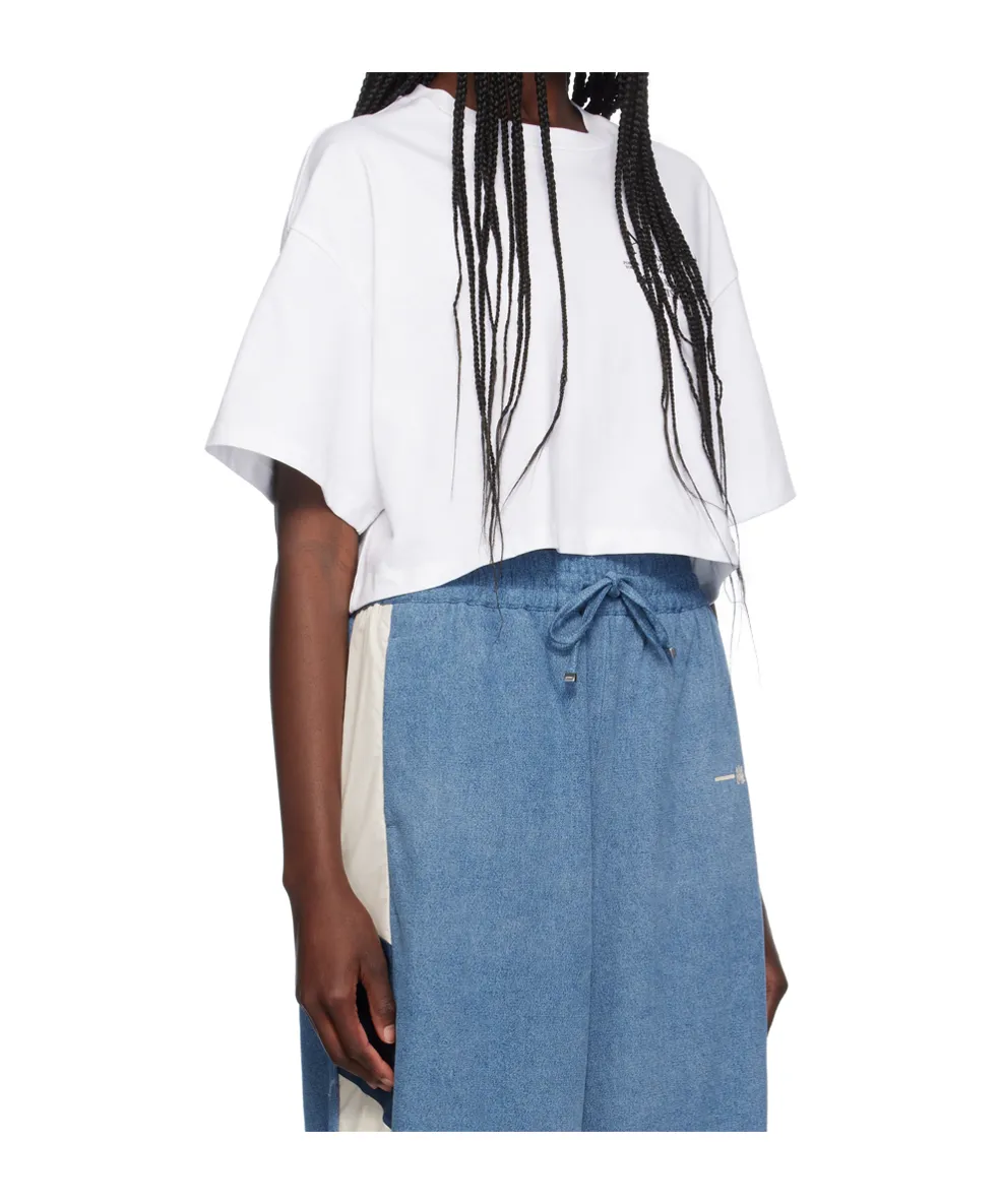Amiri Arts District Crewneck Cropped T-Shirt