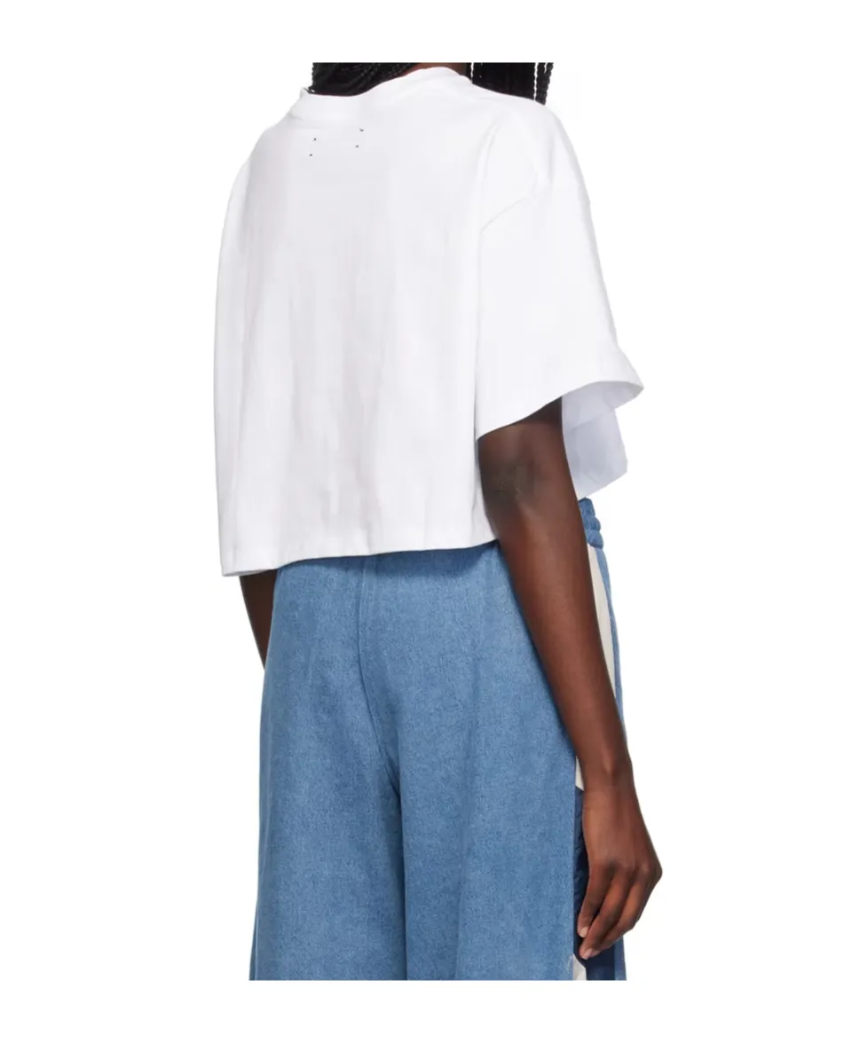 Amiri Arts District Crewneck Cropped T-Shirt