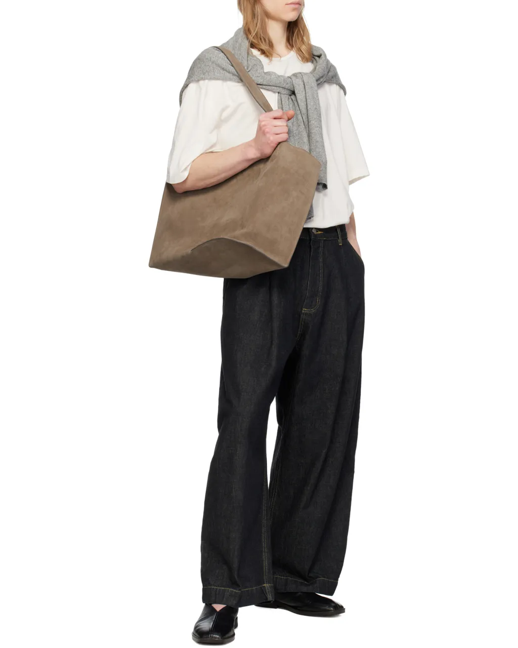 Studio Nicholson The Reflection Logo Detailed Tote Bag