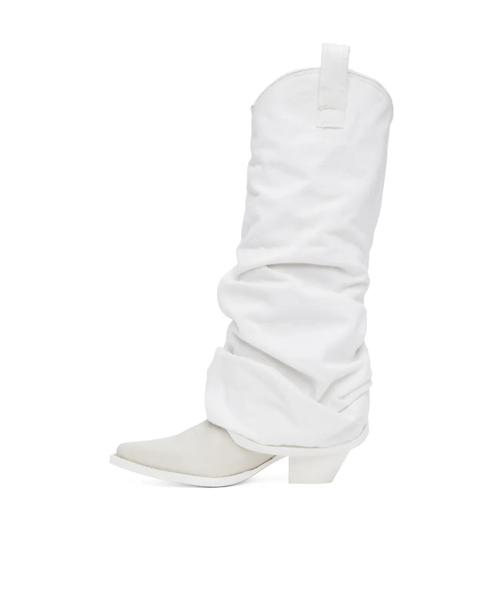 Sleeve Detail Cowboy Boots