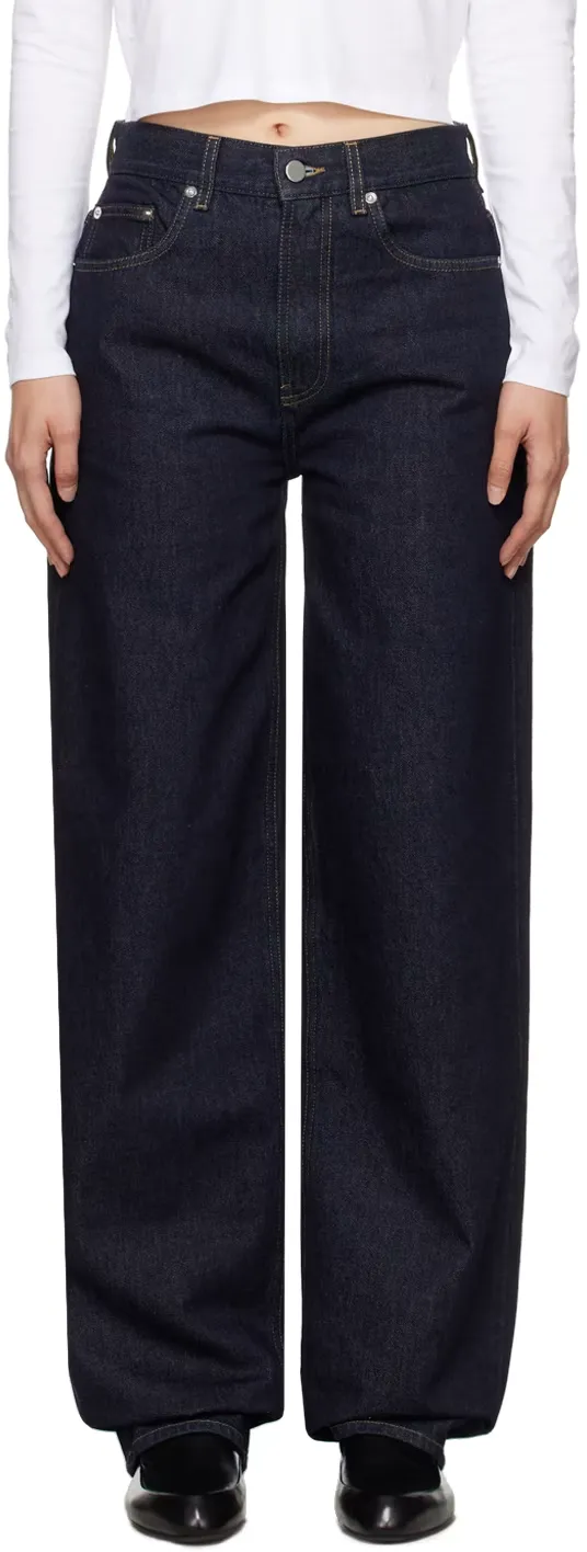 Unstretched Loose Straight Jeans