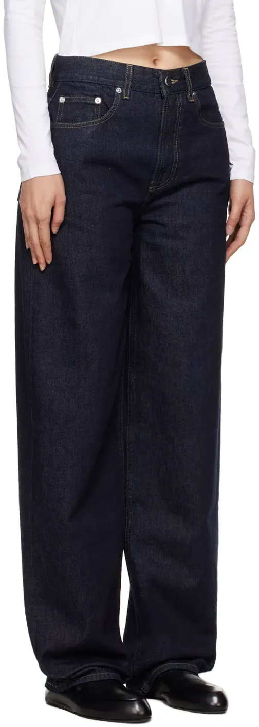 Unstretched Loose Straight Jeans