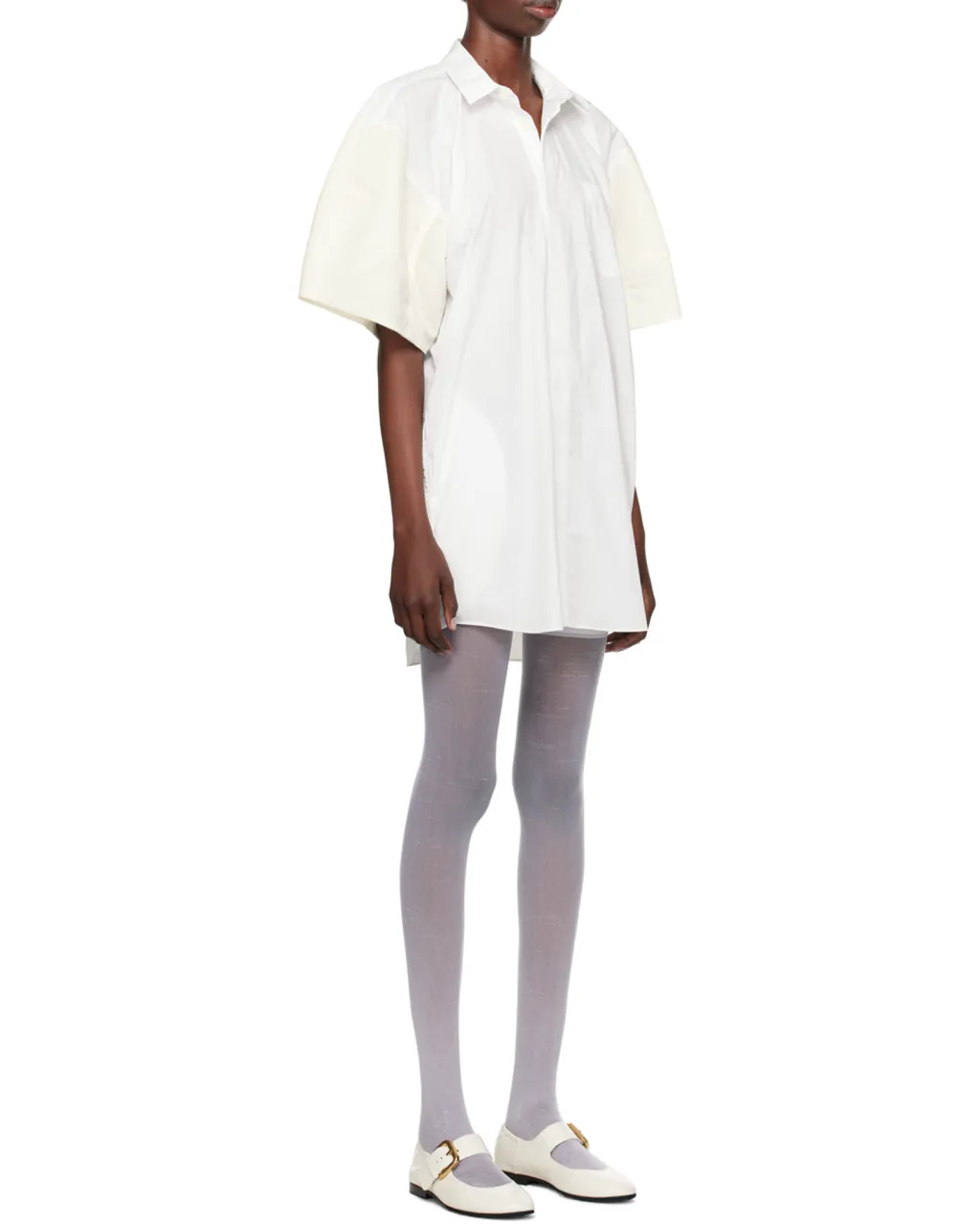 Lapel Short-Sleeved Dress