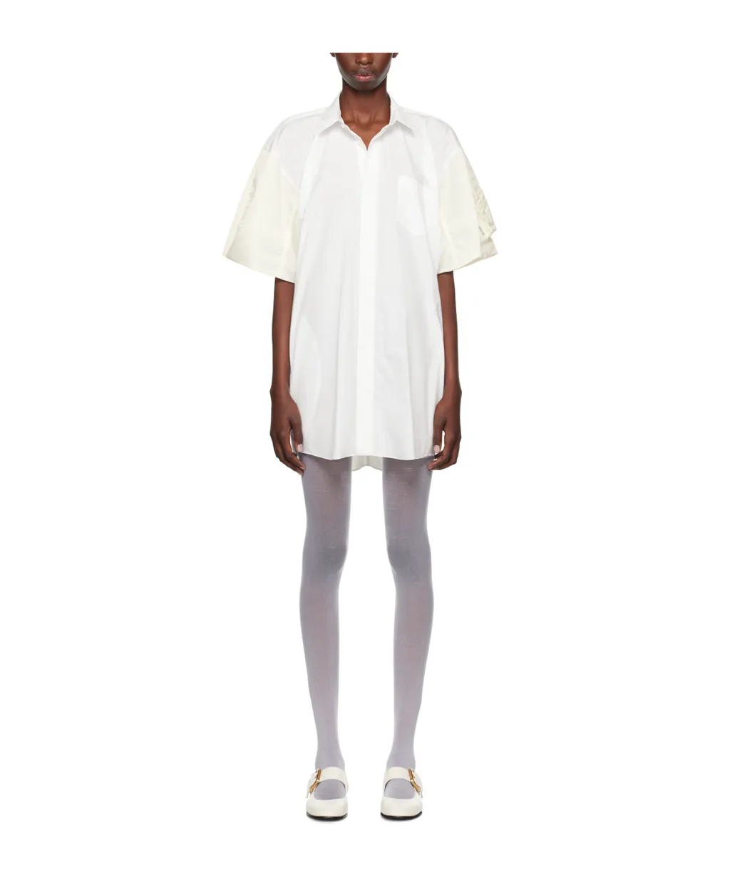 Lapel Short-Sleeved Dress