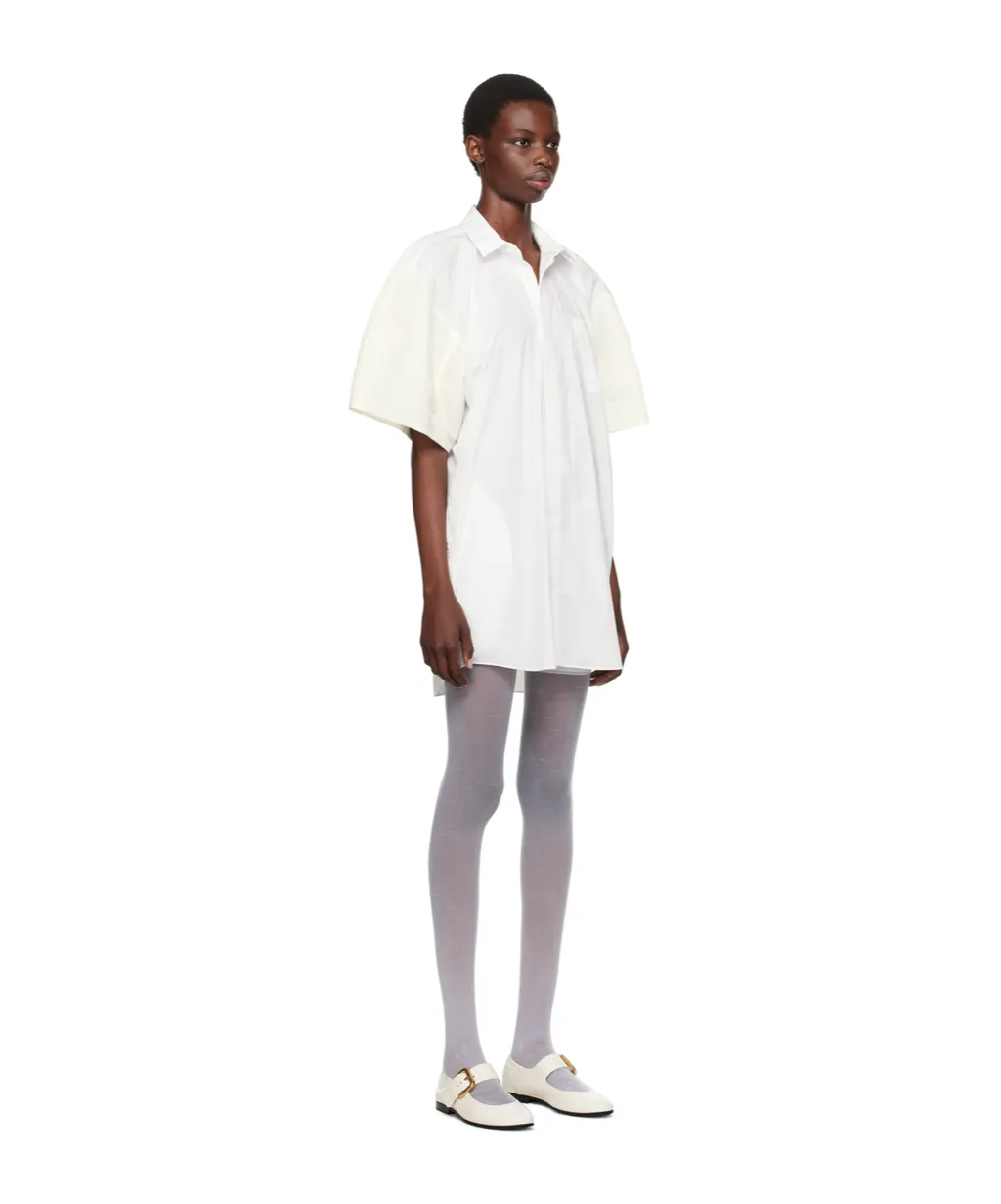 Lapel Short-Sleeved Dress